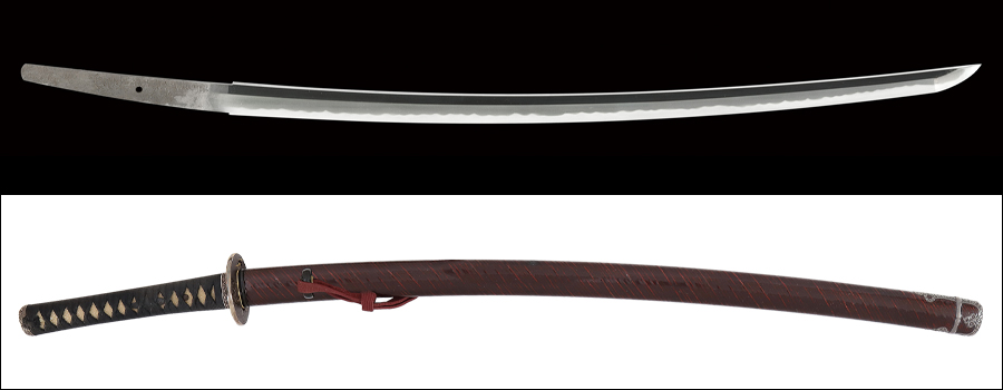 刀 (太刀銘)荘司筑前大掾大慶直胤(花押) Katana:Shoji
