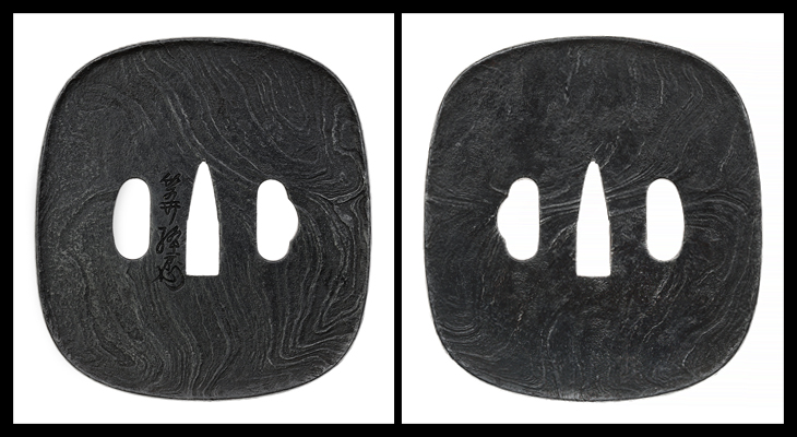 鍔：杢目文図 Tsuba:Mokumemon Zu