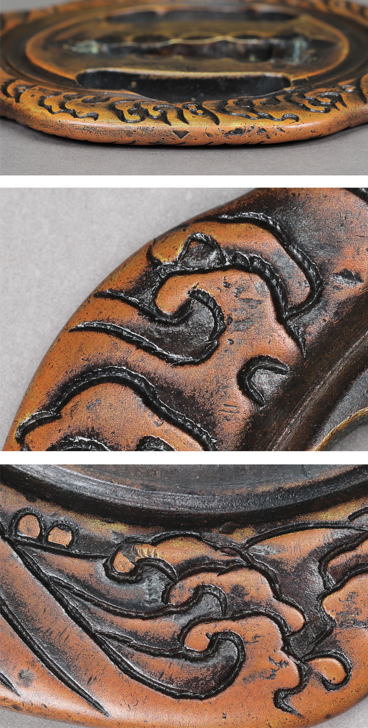 鍔：波濤円相図 Tsuba:Hato Enso Zu