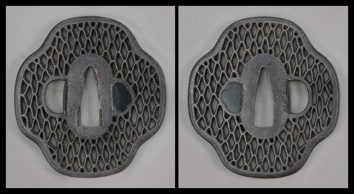 鍔：三ッ浦透図 Tsuba:Mitsuura Sukashi Zu