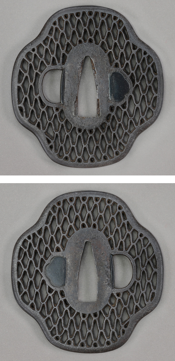 鍔：三ッ浦透図 Tsuba:Mitsuura Sukashi Zu