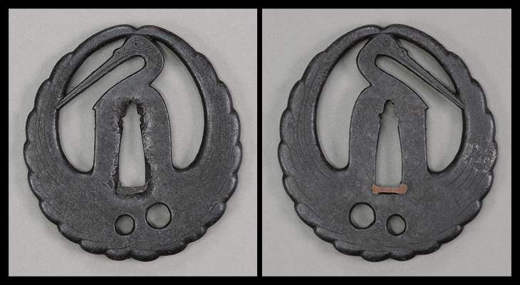 鍔：鶴丸透図 Tsuba:Tsurumaru Sukashi Zu