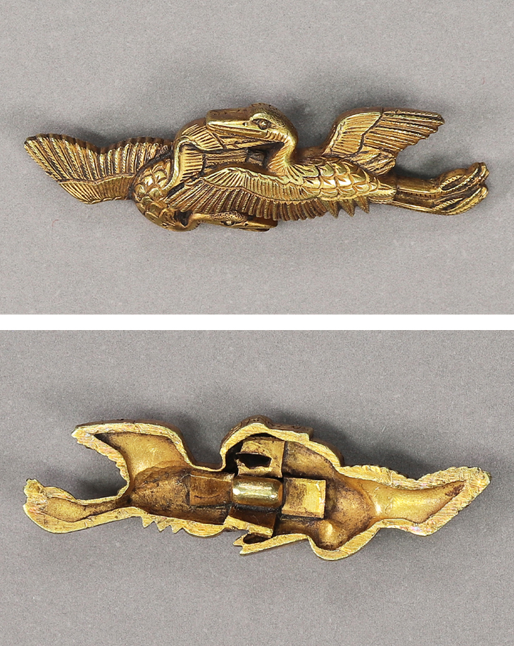 目貫：二羽鶴図 Menuki:Niwa Tsuru Zu