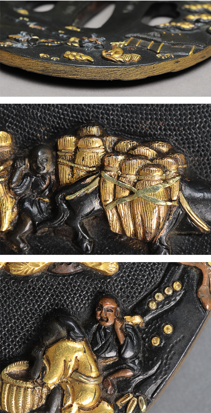 鍔：農耕図 Tsuba:Noukou Zu