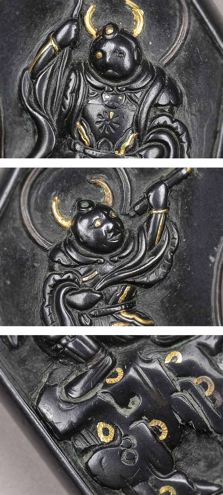 鍔：二天神像飛天図 Tsuba:Nitenshinzo Hiten Zu