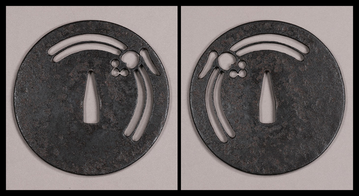 鍔：勝虫図 Tsuba:Kachimushi Zu