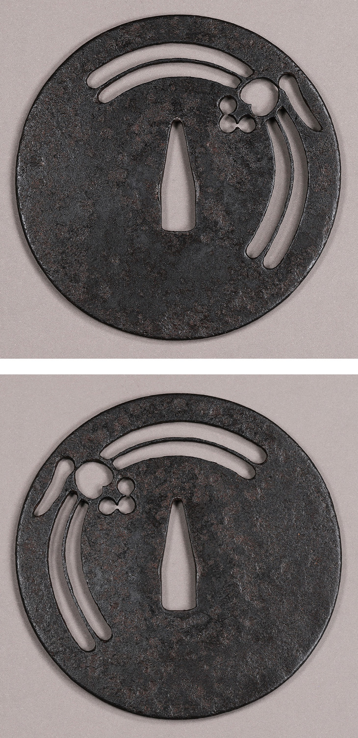 鍔：勝虫図 Tsuba:Kachimushi Zu