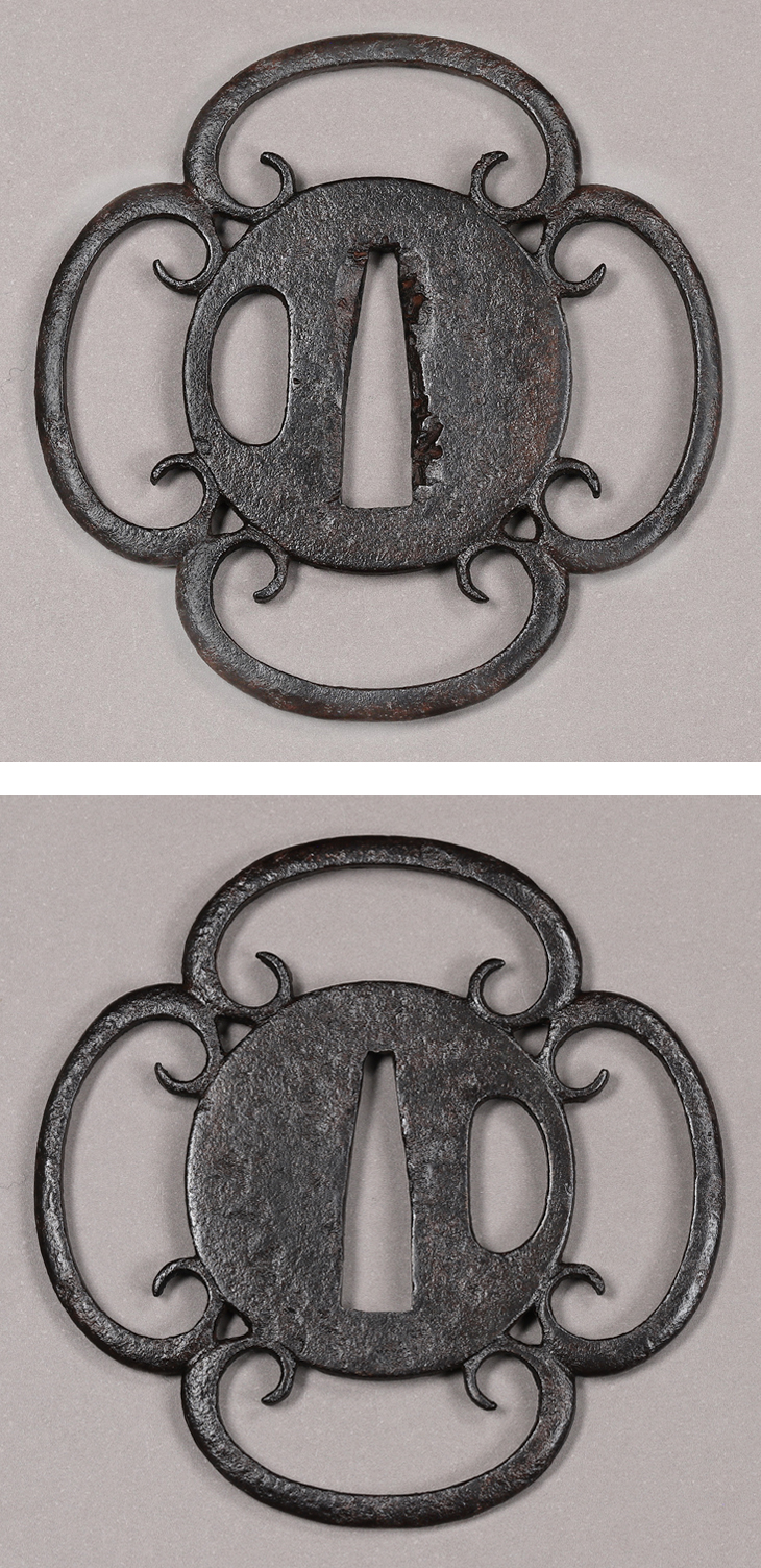 鍔：四方鐶透図 Tsuba:Shiho Kan Sukashi Zu