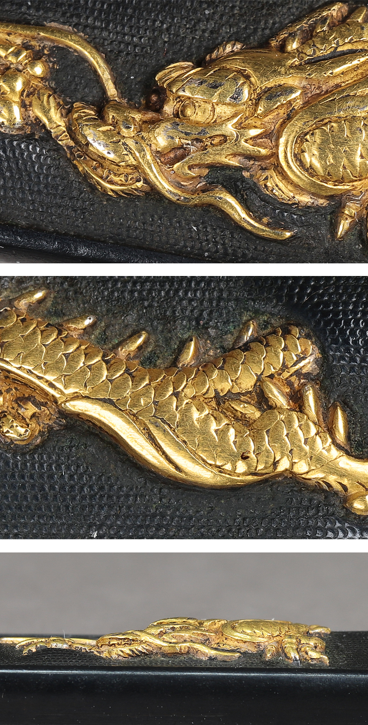 小柄：砂潜龍図 Tsuba:Sunamoguri Ryu Zu