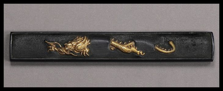 小柄：砂潜龍図 Tsuba:Sunamoguri Ryu Zu