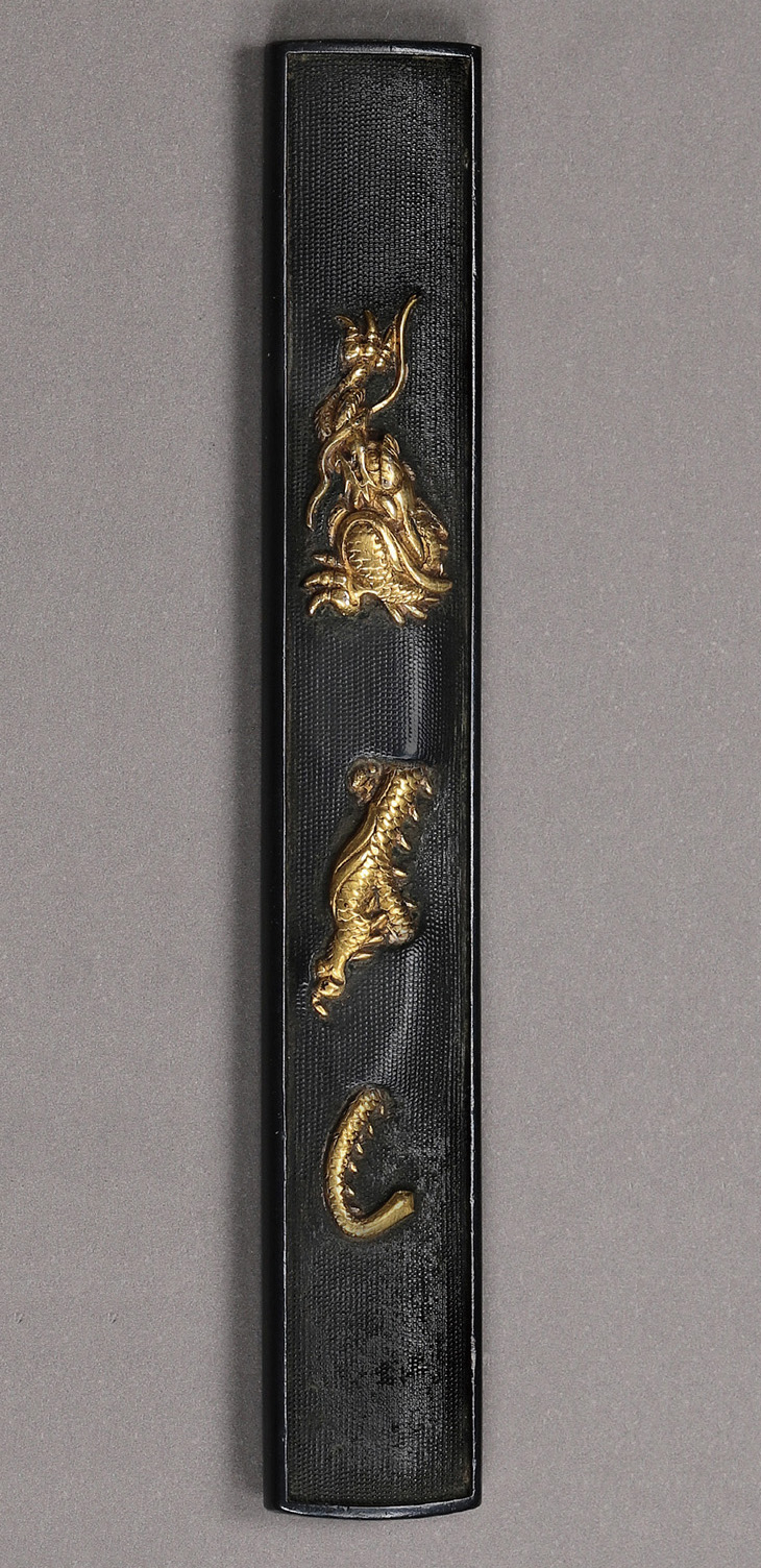 小柄：砂潜龍図 Tsuba:Sunamoguri Ryu Zu