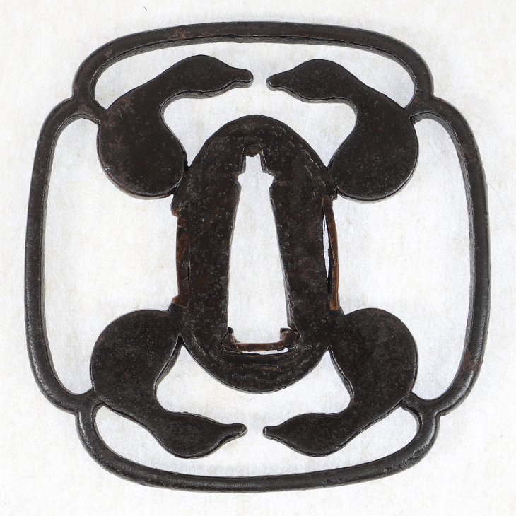 鍔：双龍透図 Tsuba:Souryu Sukashi Zu
