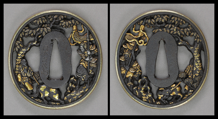鍔：三国志図 Tsuba:Sangokushi Zu