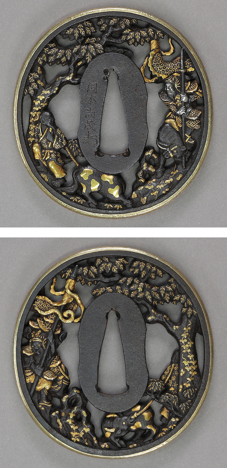 鍔：三国志図 Tsuba:Sangokushi Zu