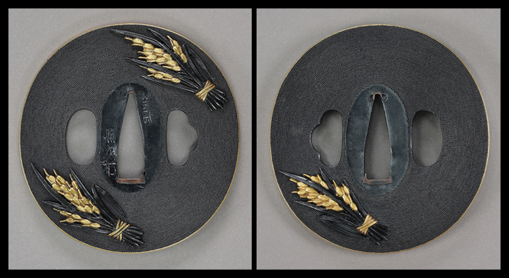 鍔：稲束図 Tsuba:Inataba Zu