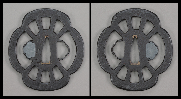 鐔：車透図 Tsuba:Kuruma Sukashi Zu