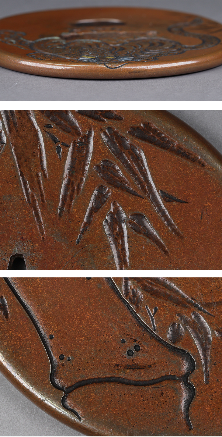 鍔：猛虎図 Tsuba:Moko Zu