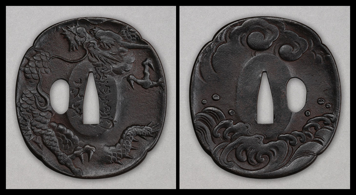 鍔：龍図 Tsuba:Ryu Zu