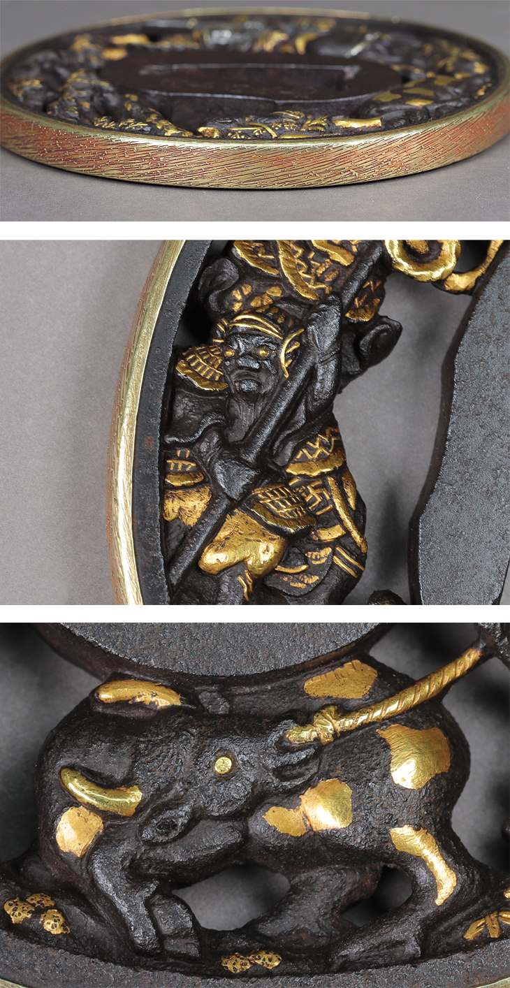 鍔：三国志図 Tsuba:Sangokushi Zu